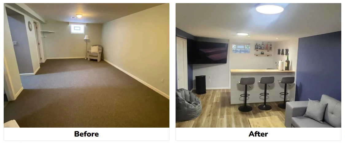 Basement remodel metro Detroit